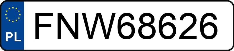 Numer rejestracyjny FNW 68626 posiada PEUGEOT BOXER - FNW68626