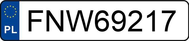 Numer rejestracyjny FNW 69217 posiada AUDI A4 Avant 1.9 TDi Kat. MR`00 E3 8E A4 Avant 1.9 TDi Kat. MR`00 E3 8E - FNW69217