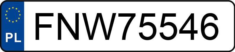 Numer rejestracyjny FNW 75546 posiada VOLKSWAGEN GOLF SPORTSVAN - FNW75546