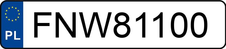 Numer rejestracyjny FNW 81100 posiada OPEL MOKKA X - FNW81100