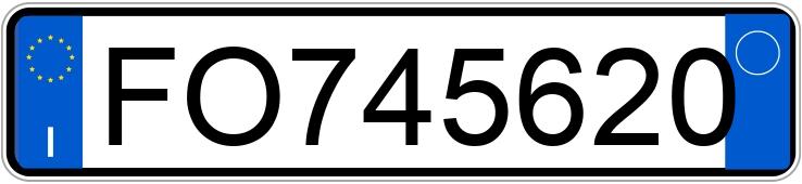 Numer rejestracyjny FO745620 posiada FIAT Panda 1a serie