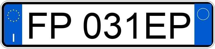 Numer rejestracyjny FP031EP posiada AUDI A3 3a serie Numer rejestracyjny FP031EP posiada AUDI A3 3a serie
