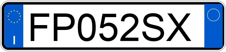 Numer rejestracyjny FP052SX posiada FIAT 500L