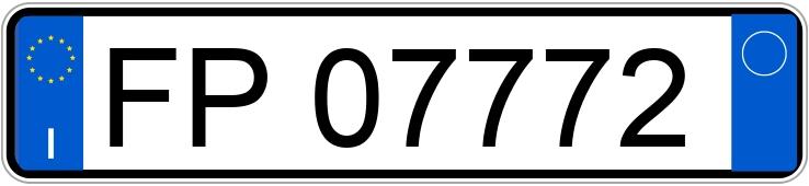 Numer rejestracyjny FP07772 posiada moto guzzi v 7 stone