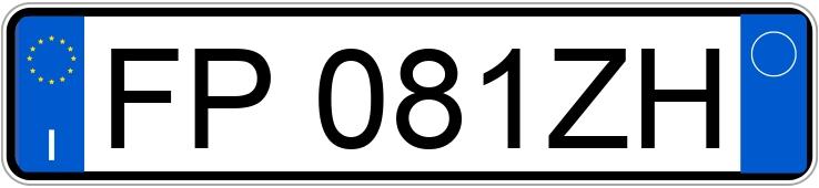 Numer rejestracyjny FP081ZH posiada BMW Serie 5