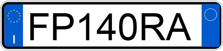 Numer rejestracyjny FP140RA posiada FIAT Punto 4a serie Numer rejestracyjny FP140RA posiada FIAT Punto 4a serie