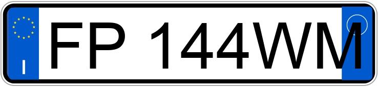 Numer rejestracyjny FP144WM posiada TOYOTA Aygo 2a serie