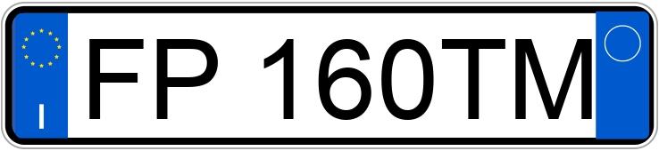 Die Registrierungsnummer FP160TM hat RENAULT CLIO