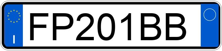 Numer rejestracyjny FP201BB posiada FIAT Panda 3a serie