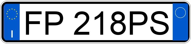 Numer rejestracyjny FP218PS posiada LANCIA Ypsilon 3a serie