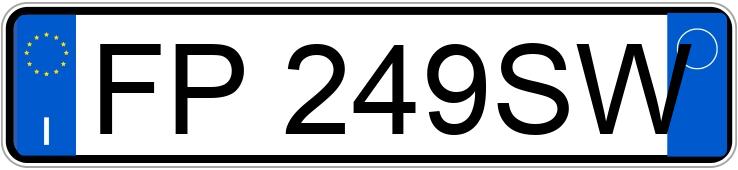 Numer rejestracyjny FP249SW posiada PEUGEOT 208 1o serie