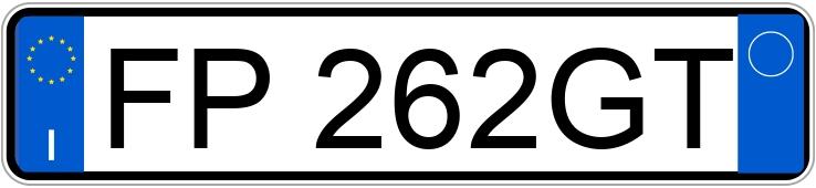 Numer rejestracyjny FP262GT posiada FIAT Panda 3a serie Numer rejestracyjny FP262GT posiada FIAT Panda 3a serie