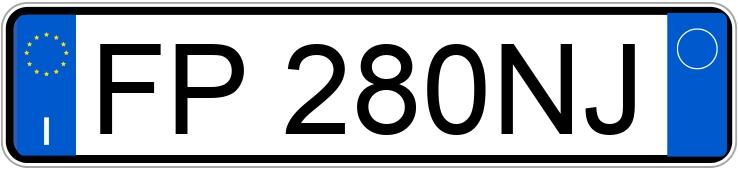 Numer rejestracyjny FP280NJ posiada AUDI Q3