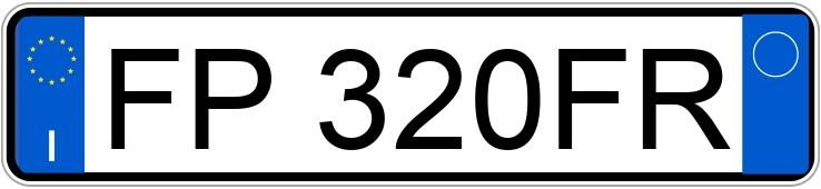 Numer rejestracyjny FP320FR posiada BMW X2