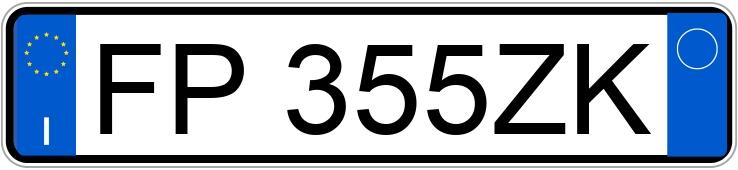 Numer rejestracyjny FP355ZK posiada TOYOTA Aygo 2a serie