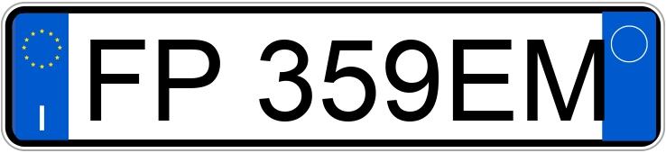 Numer rejestracyjny FP359EM posiada FIAT Punto 4a serie Punto 1.3 MJT II SeS 95 CV 5P Street (70 kw)