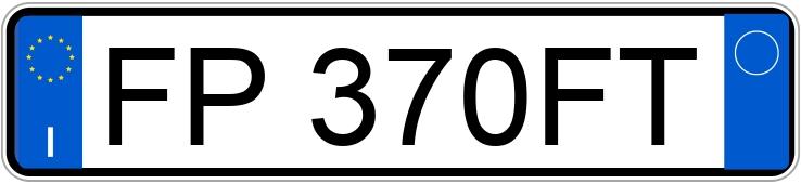 Numer rejestracyjny FP370FT posiada TOYOTA GT86