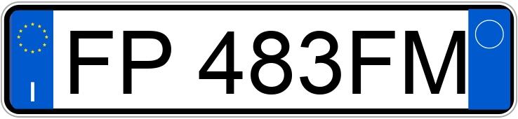 Numer rejestracyjny FP483FM posiada LANCIA Ypsilon 3a serie