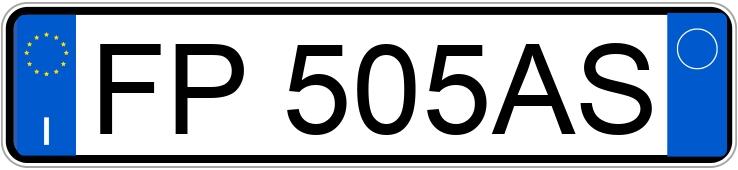 Numer rejestracyjny FP505AS posiada FORD Kuga 2a serie