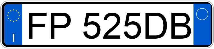 Numer rejestracyjny FP525DB posiada BMW X1