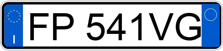 Numer rejestracyjny FP541VG posiada ABARTH 595