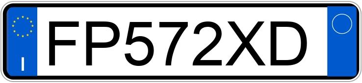 Numer rejestracyjny FP572XD posiada PEUGEOT 108