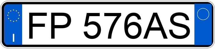 Numer rejestracyjny FP576AS posiada BMW Serie 3