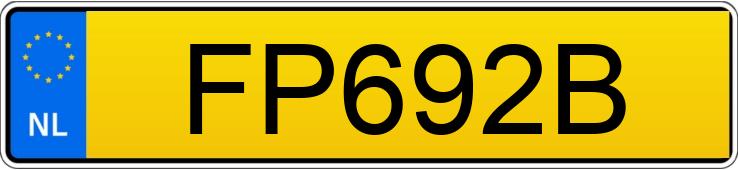Numer rejestracyjny FP692B posiada Peugeot Speedfight 2