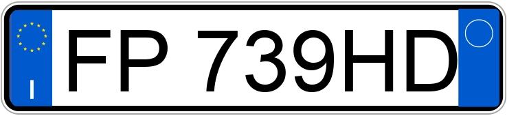 Numer rejestracyjny FP739HD posiada FIAT 500X