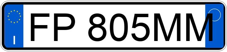 Numer rejestracyjny FP805MM posiada LANCIA Ypsilon 3a serie