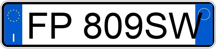 Numer rejestracyjny FP809SW posiada CITROEN C3