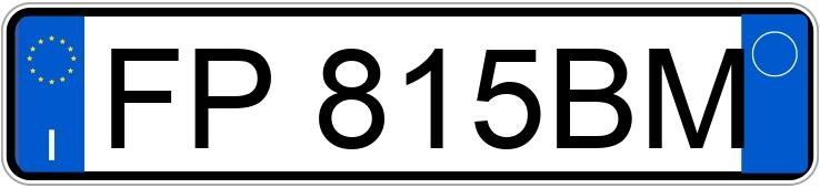 Numer rejestracyjny FP815BM posiada FIAT Tipo