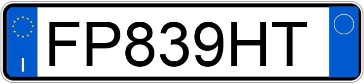 Numer rejestracyjny FP839HT posiada MERCEDES Classe C