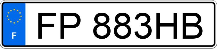 Il numero di registrazione FP883HB ha RENAULT CLIO V