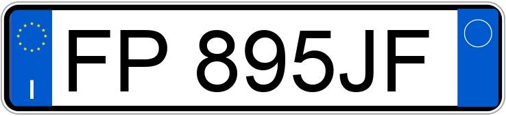 Numer rejestracyjny FP895JF posiada FIAT Panda 3a serie