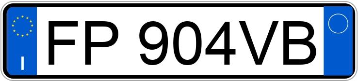 Numer rejestracyjny FP904VB posiada FIAT 500