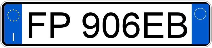 Numer rejestracyjny FP906EB posiada JEEP Renegade