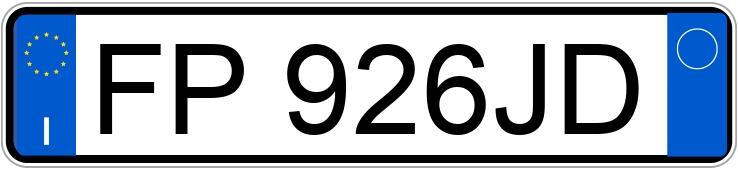 Numer rejestracyjny FP926JD posiada ALFA ROMEO Giulietta Numer rejestracyjny FP926JD posiada ALFA ROMEO Giulietta