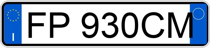 Numer rejestracyjny FP930CM posiada VOLVO V60