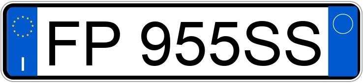 Numer rejestracyjny FP955SS posiada TOYOTA Yaris 3a serie