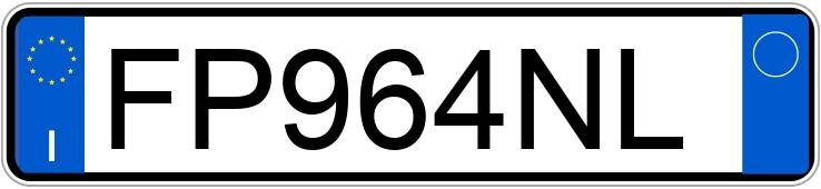 Numer rejestracyjny FP964NL posiada FORD Fiesta 7a serie