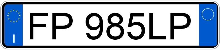 Numer rejestracyjny FP985LP posiada FORD Fiesta 7a serie