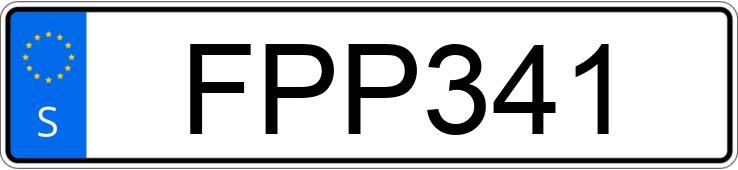 Le numéro d’enregistrement FPP341 a Nissan Navara Ombyggdbil