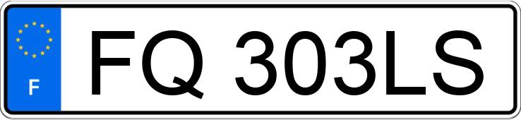 The registration number FQ303LS has TOYOTA C-HR