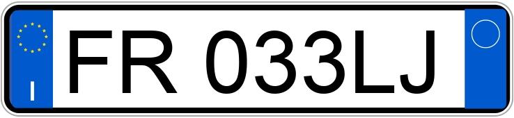 Numer rejestracyjny FR033LJ posiada LANCIA Ypsilon 3a serie Numer rejestracyjny FR033LJ posiada LANCIA Ypsilon 3a serie