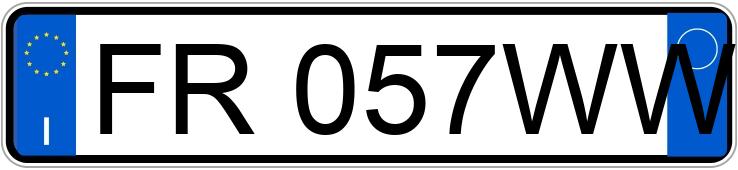 Numer rejestracyjny FR057WW posiada BMW Serie 3