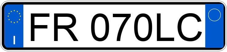 Numer rejestracyjny FR070LC posiada FORD Fiesta 7a serie