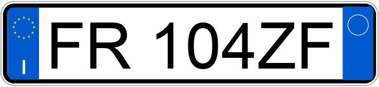 Numer rejestracyjny FR104ZF posiada VOLKSWAGEN Golf 7a serie