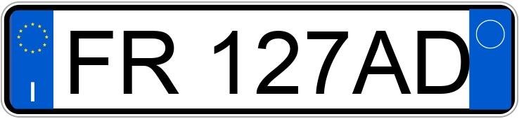 Numer rejestracyjny FR127AD posiada ALFA ROMEO Giulietta