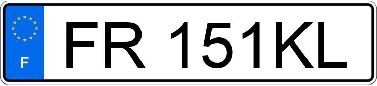 El número de registro FR151KL tiene PORSCHE PANAMERA